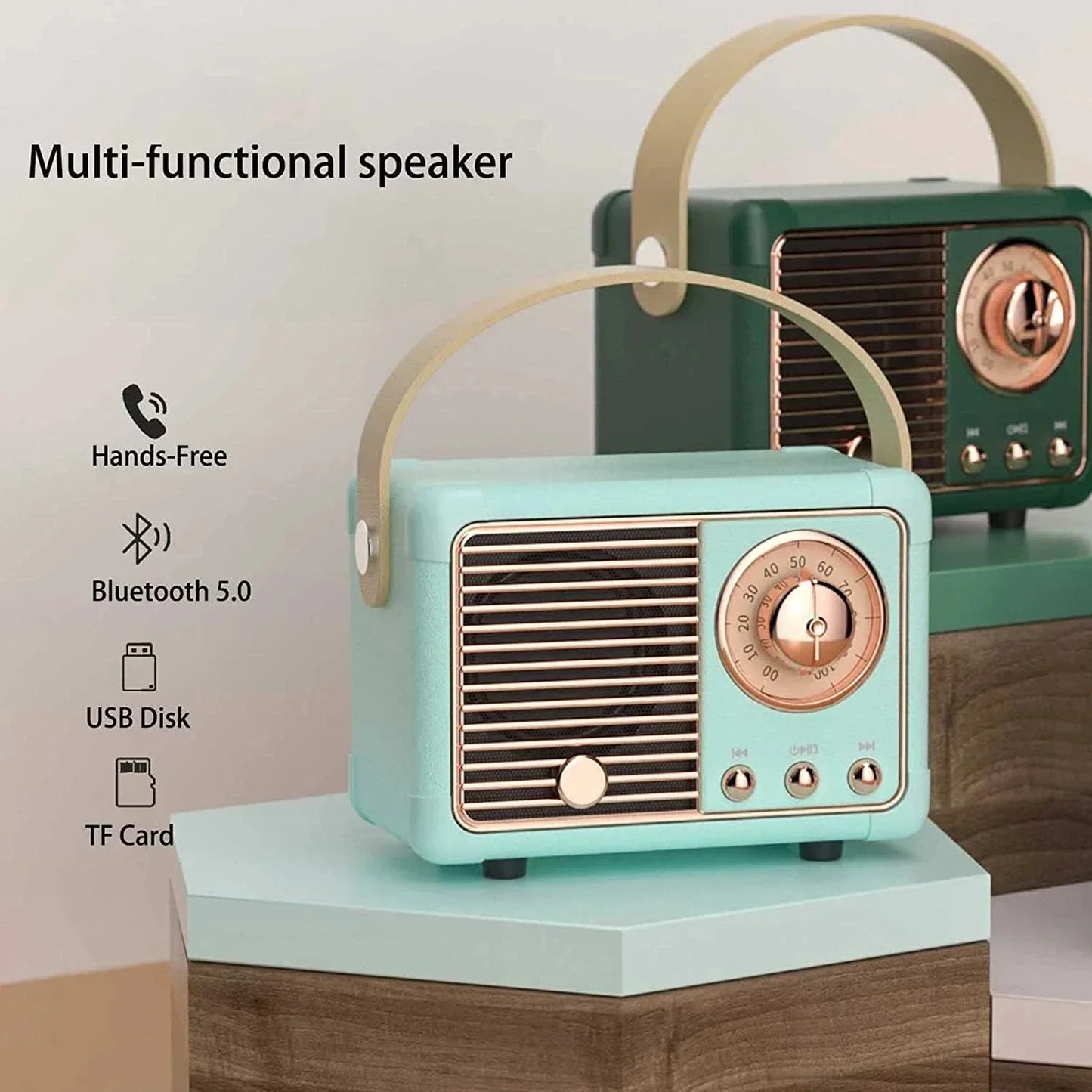 AyeBeau Mini Portable Bluetooth 5.0 Speaker | Wireless Stereo
