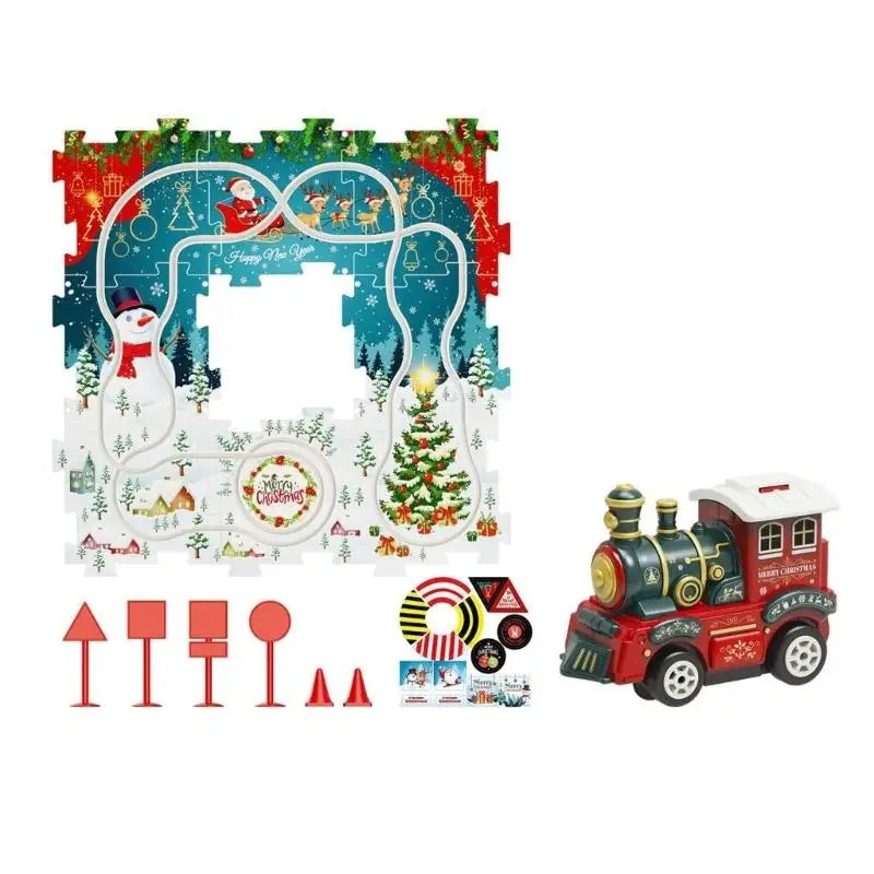 Kids Puzzle Train Track Toy Set | Ages 3+ Christmas Gift