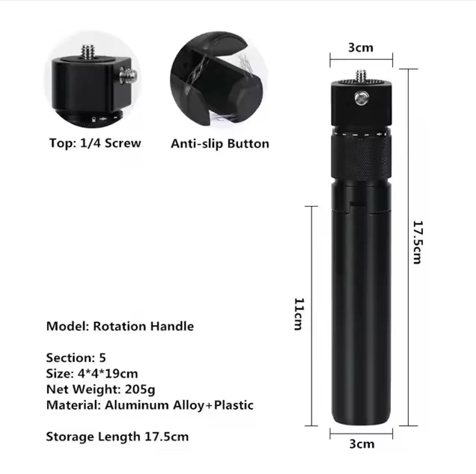 1.2m Invisible Selfie Stick Bullet Time Tripod for Insta360 & DJI