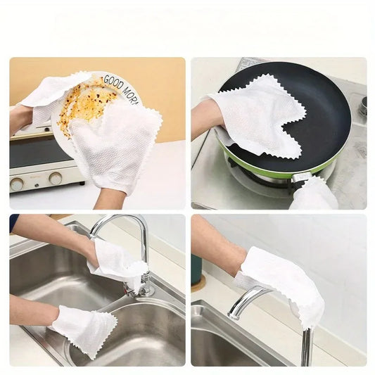 Reusable Non-Woven Fish Scale Cleaning Gloves – 10/20/30 Pack Cleaning Gloves Oasis Select