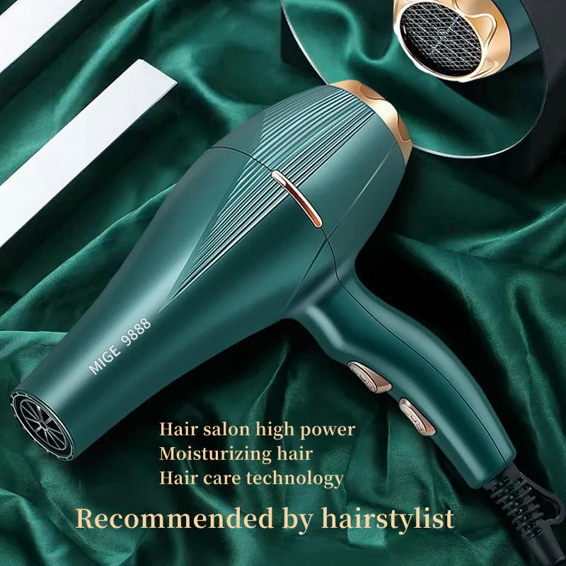 Fashionable High-Speed Hair Dryer High-Power Quick Drying Hair Care Silent Home Hair Salon Tools Buy 1 Get 6 Free Peaceful Pleasures Health and Wellness