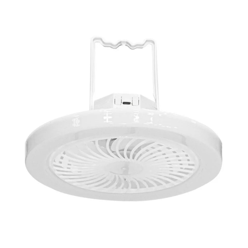 USB Rechargeable Ceiling Fan Light | 3 Color Modes Portable