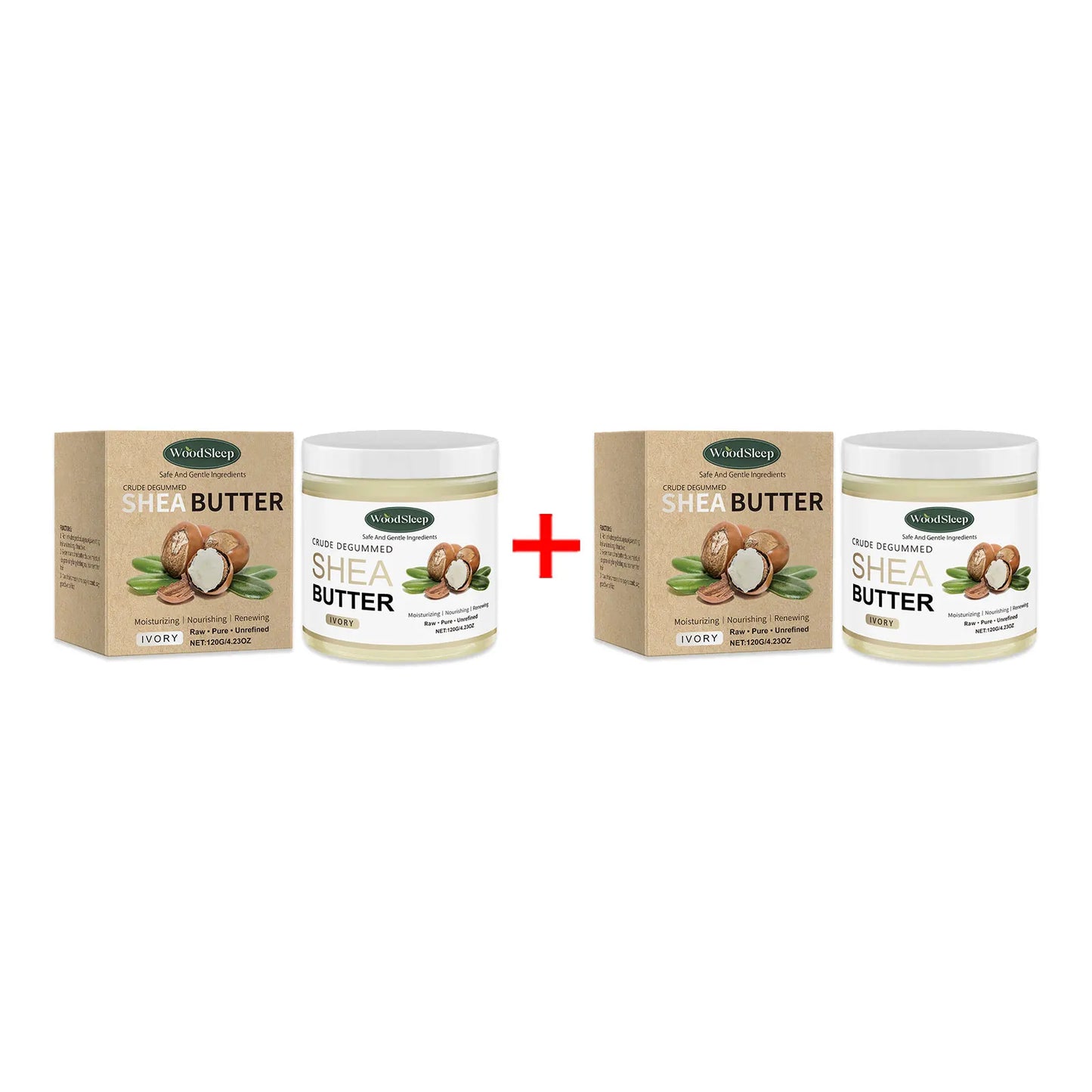 WoodSleep Shea Butter Body Cream – 48Hr Deep Hydration 120g