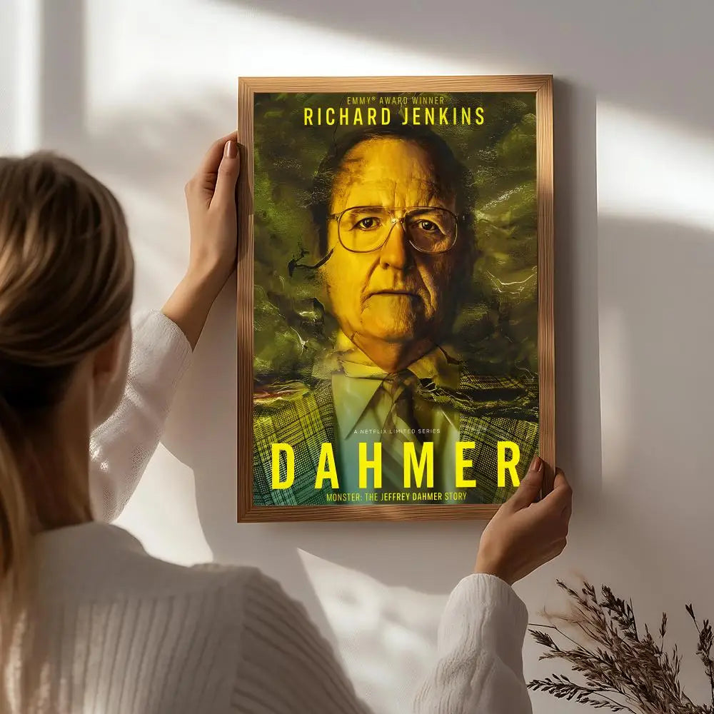 Dahmer Movie Poster – HD Self-Adhesive Waterproof Wall Art Movie Wall Poster Peaceful Pleasures Health and Wellness White3 50X70cmNoframe
