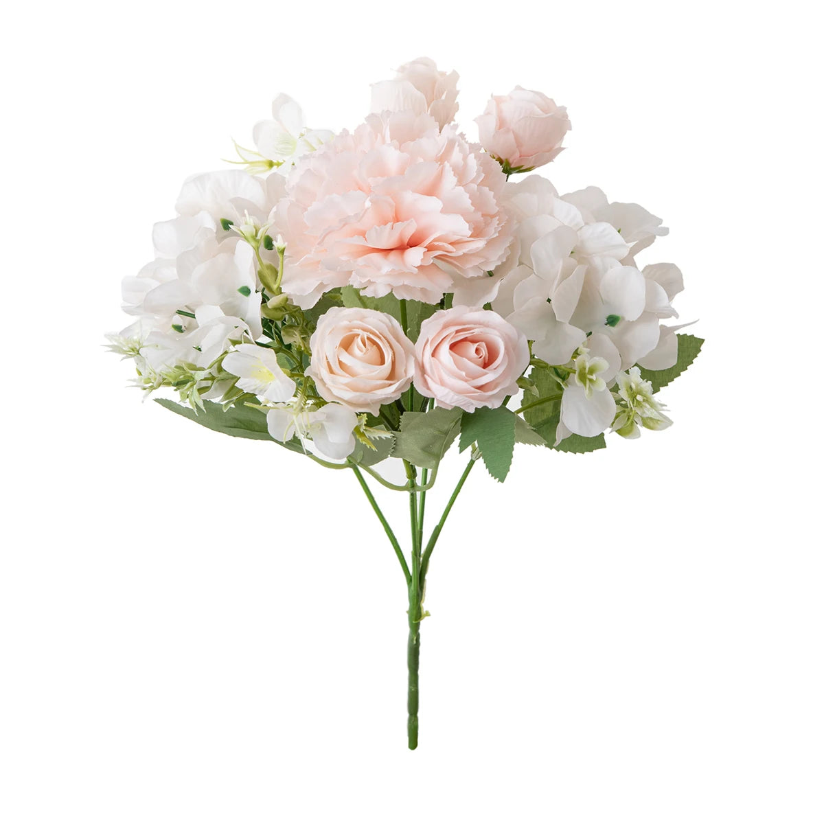 Silk Artificial Carnation Rose Bouquet | Wedding & Home Decor