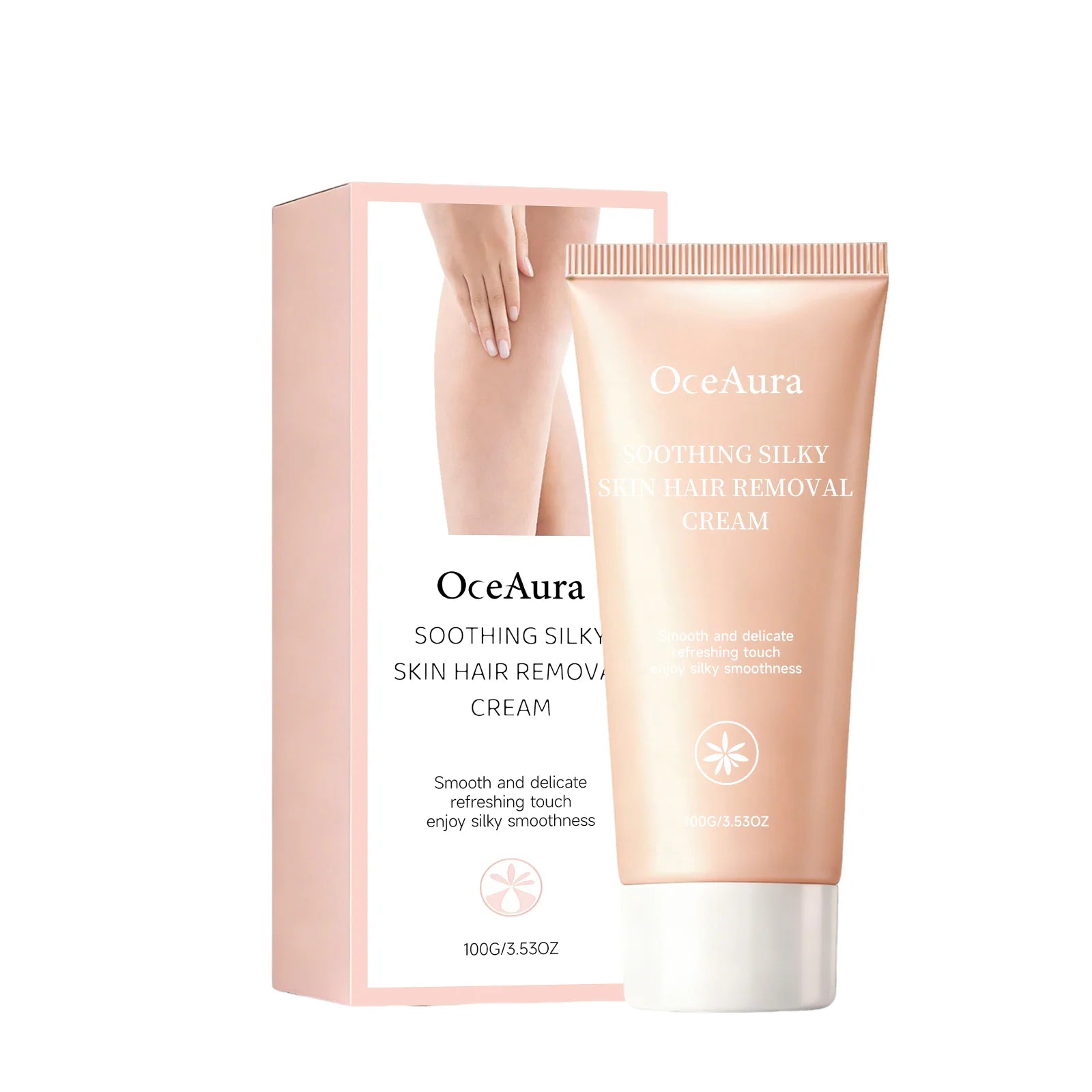 Soothing Silky Skin Hair Removal Cream Reduce Redness Smoothing Nourish Arm Armpit Leg Hair Softening Painless Depilatory Cream Peaceful Pleasures Health and Wellness 100g boxed