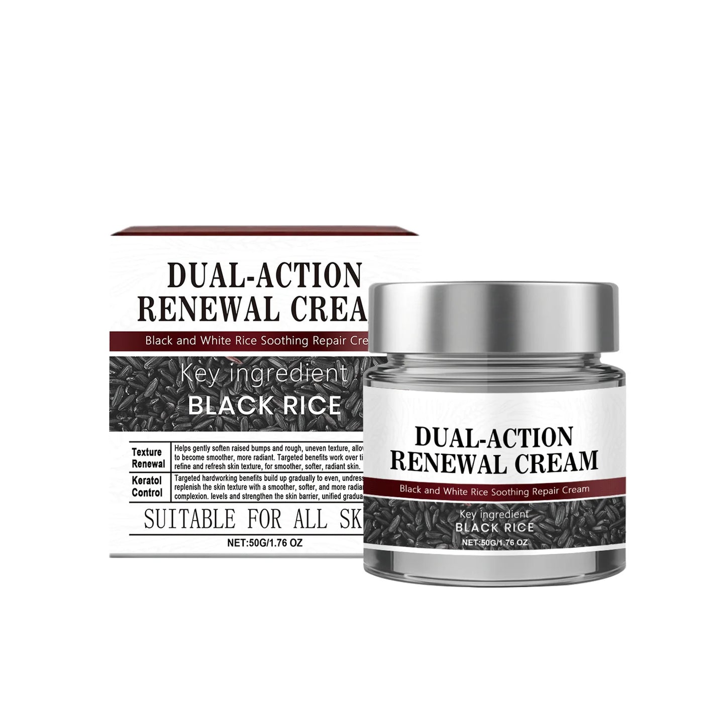 Korean Black Rice Exfoliating Brightening Body Cream 50g