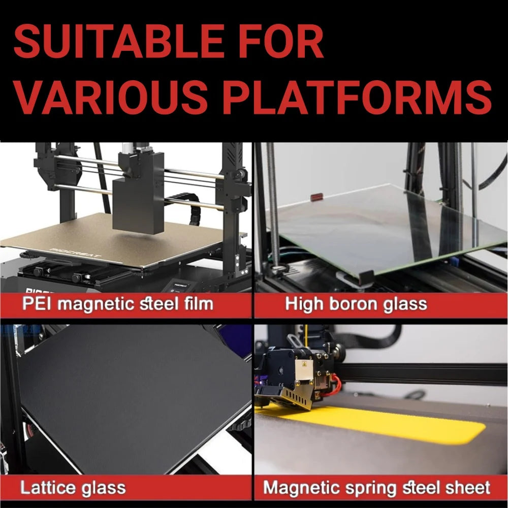 3D Printer Bed Adhesive Spray Strong Glue Anti-Warping Reduces Lift PLA ABS PETG TPU Filament Build Plate Printing Accessories Peaceful Pleasures Health and Wellness