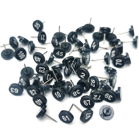 Bview Art Plastic Numbered Round Push Pins Decorative Thumb Tacks Peaceful Pleasures Health and Wellness