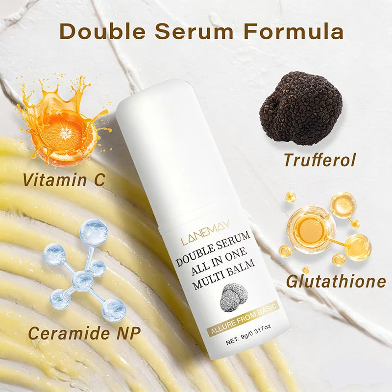 Black Truffle All-in-one Multi Serum Stick 9g Moisturizing Glowy Finish Solid Skin Cream Relieve Dry Skin Enhance Elasticity Peaceful Pleasures Health and Wellness