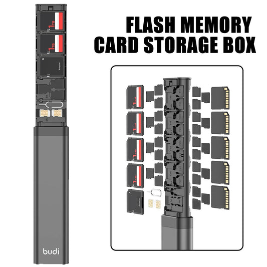 30-Slot SD & SIM Card Case | Aluminum Card Organizer Box Memory Card Organizer Oasis Select China