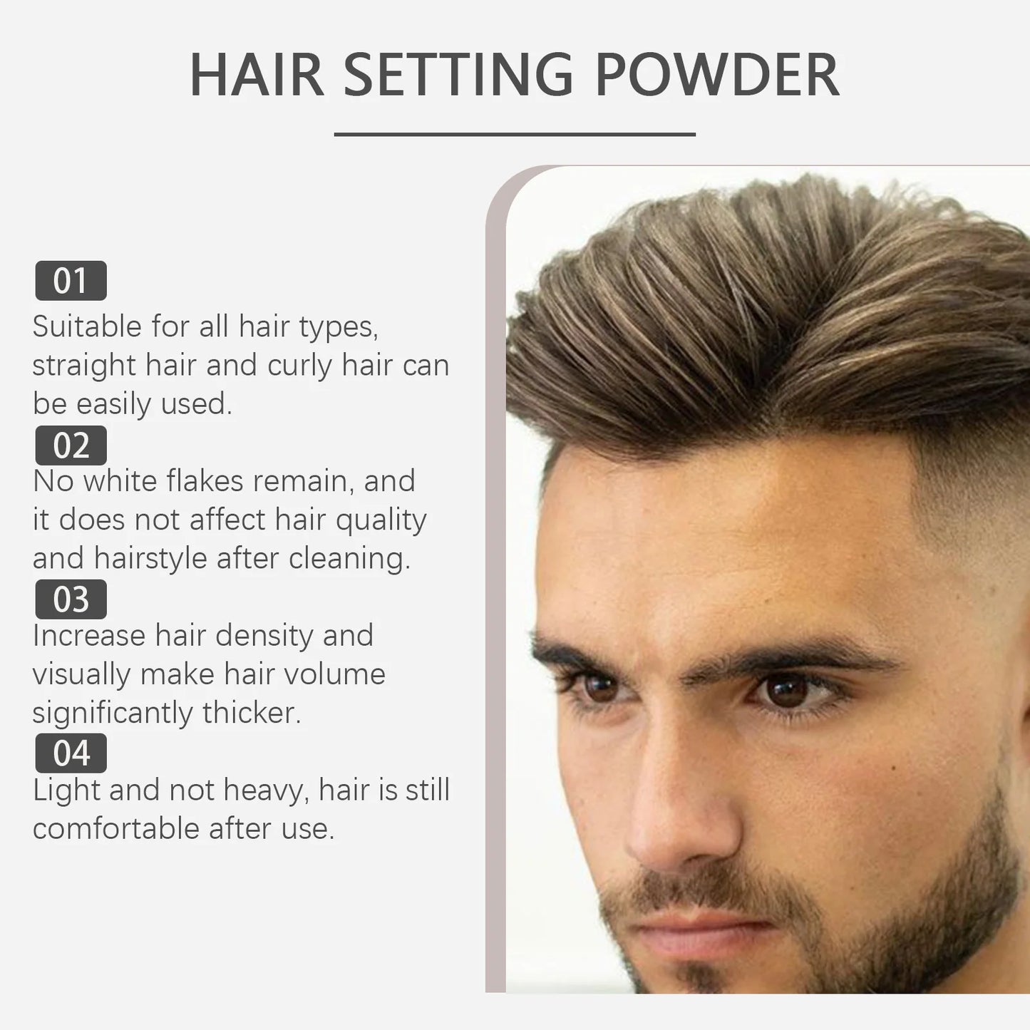 Matte Hair Styling Powder – Volume, Texture & Non-Greasy Hold