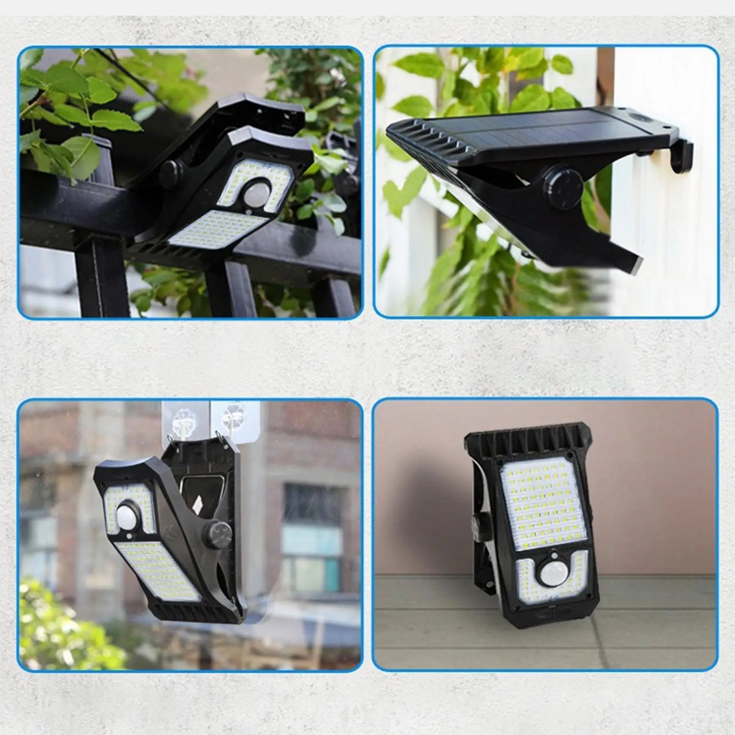 Solar Clip-On Motion Sensor LED Lights | Outdoor Garden & Deck