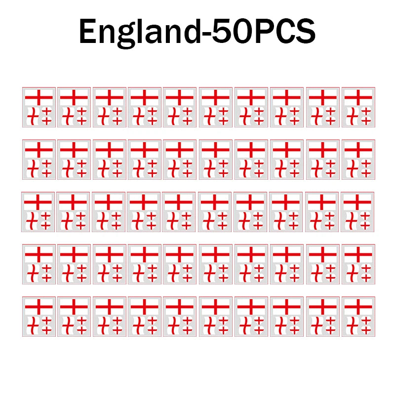 Waterproof Flag Tattoo Stickers – Brazil, USA & Germany Fans