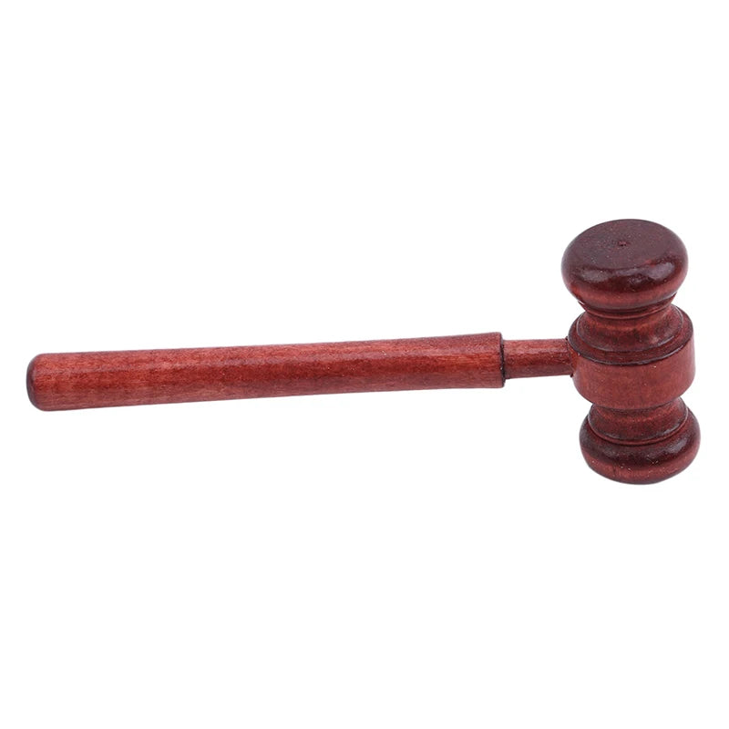 Mini Hammer Lawyer Decoration Hammers Judge Hammer Wooden Hammer Wood Multi Tool Small Hammer Birthday Gift Christmas Toy Peaceful Pleasures Health and Wellness as picture