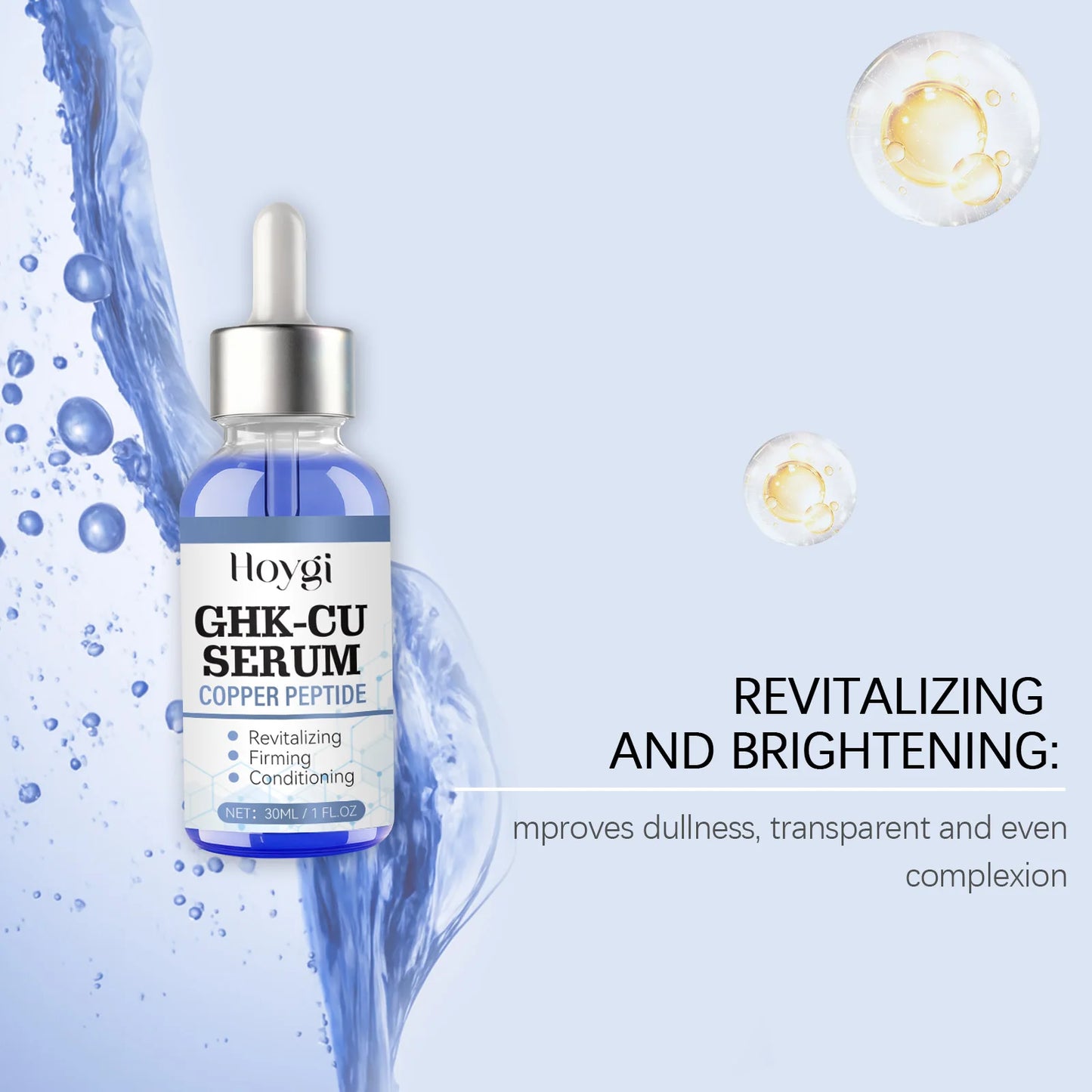 Hoygi Blue Copper Peptide Face Serum 30ml | Deep Moisturizing