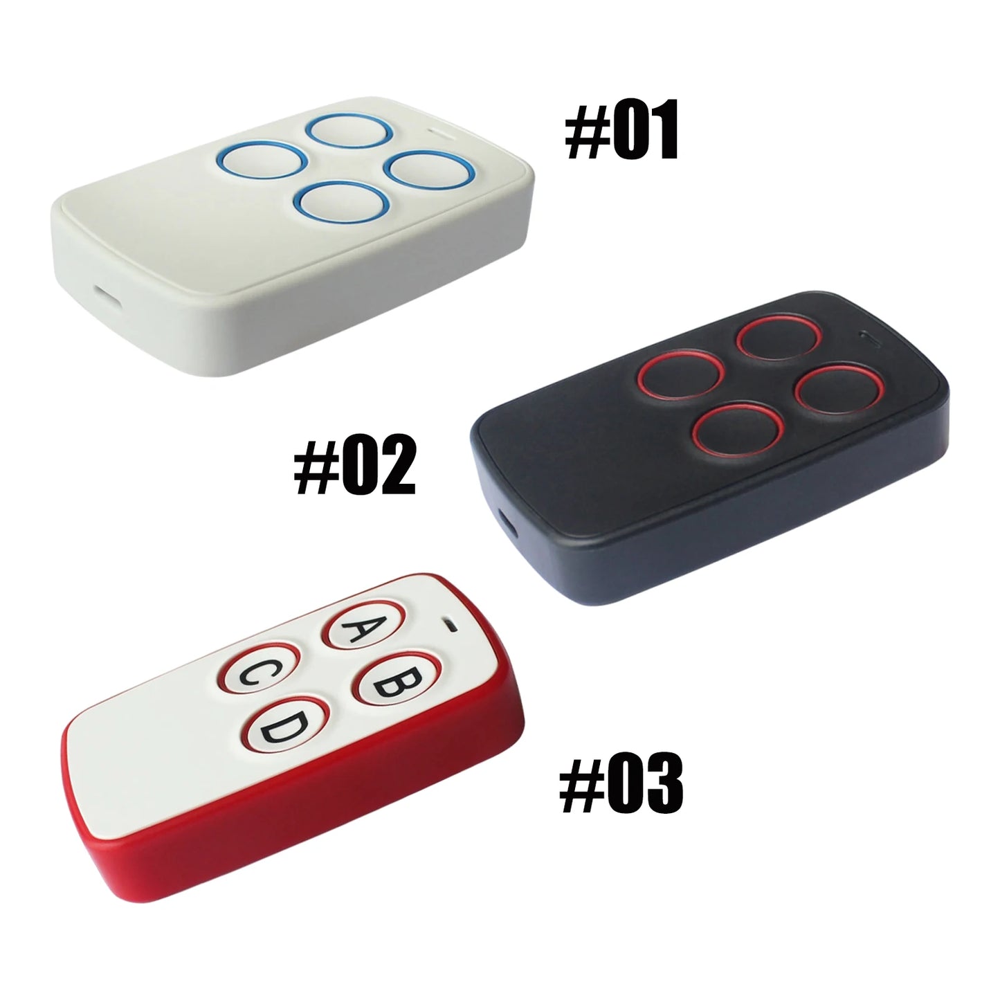 433 MHz Rolling Code Remote Control with ABS Material Lightweight 4-Buttons for Domestic Tubular Motor External Motor Remotes Peaceful Pleasures Health and Wellness