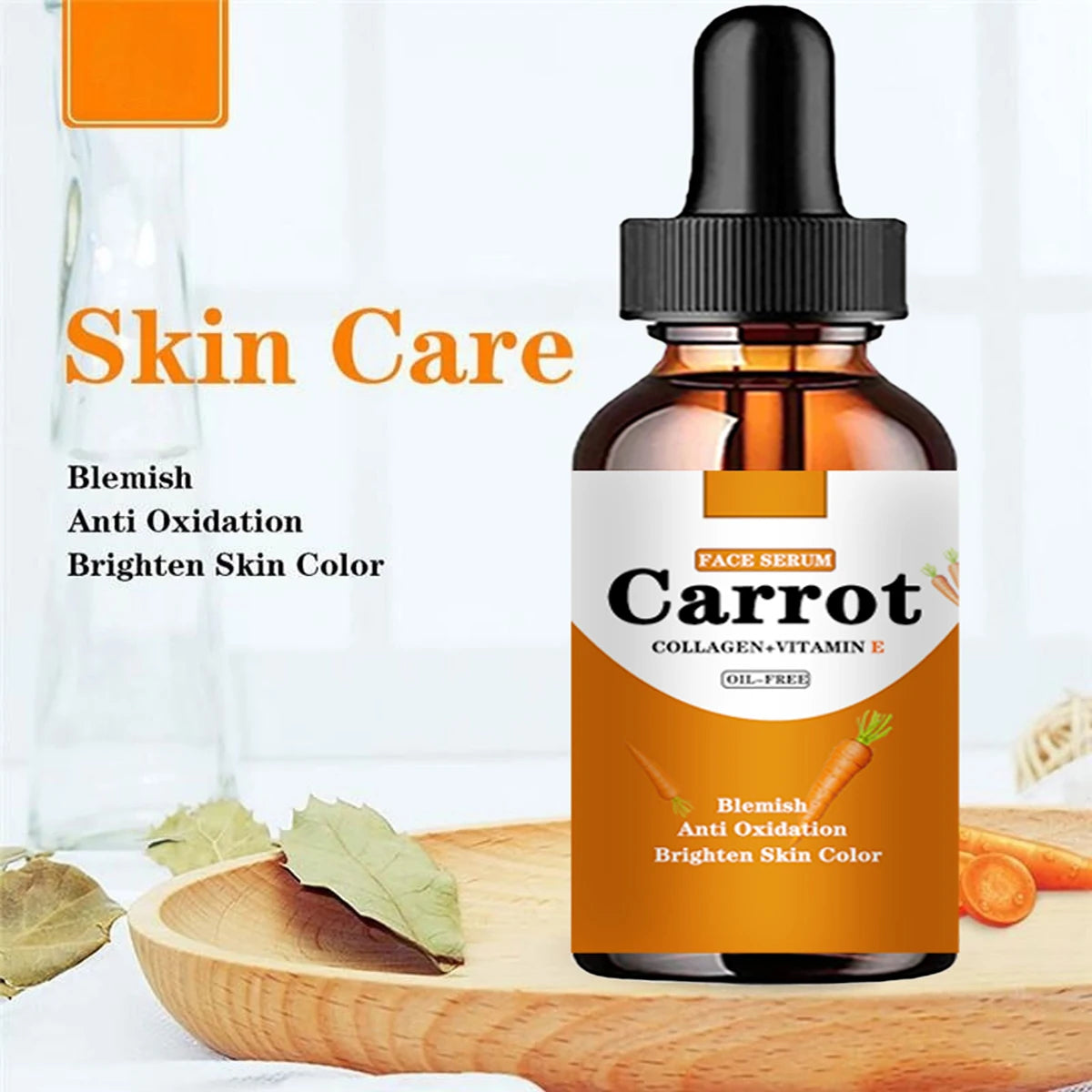 New Carrot Essence Essential oils Dark Spot Corrector Face Whitening Serum Brighten Blemish Freckle Remover 100% Natural Peaceful Pleasures Health and Wellness