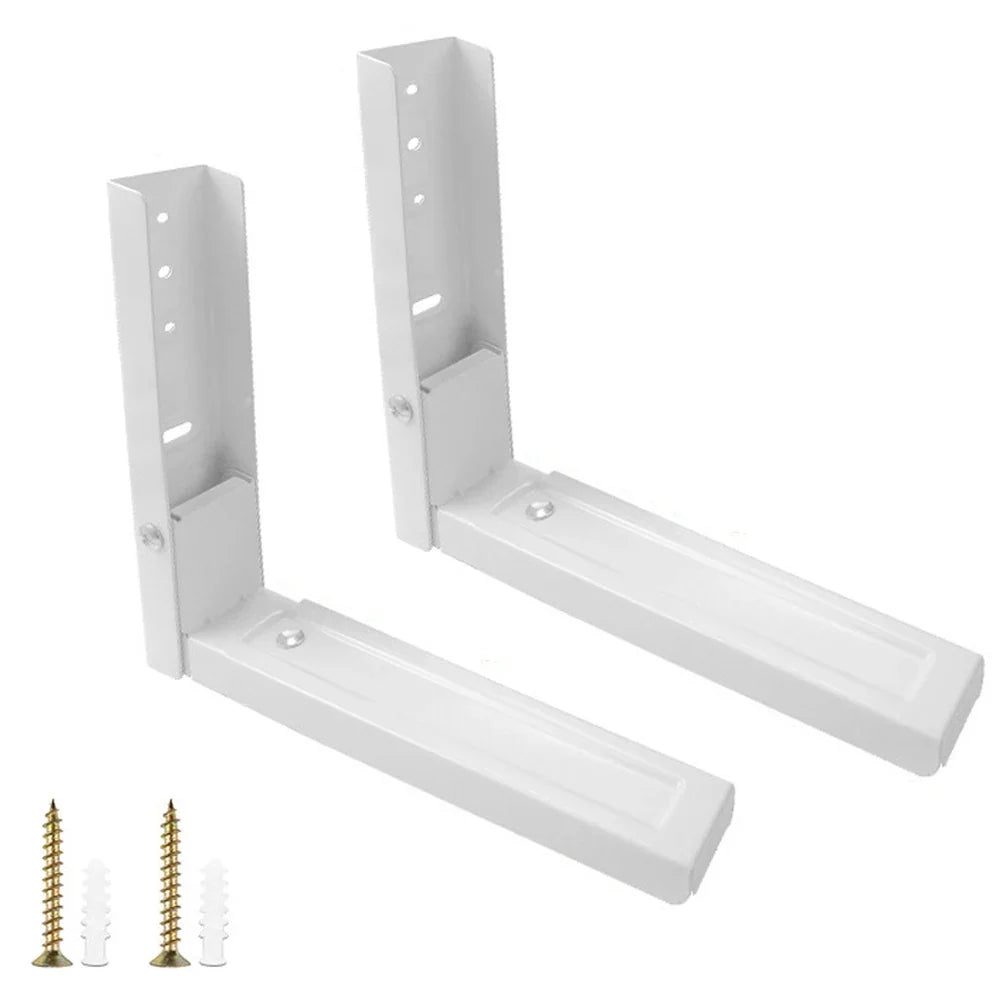 Adjustable Steel Microwave Wall Mounting Brackets – 2 Pack