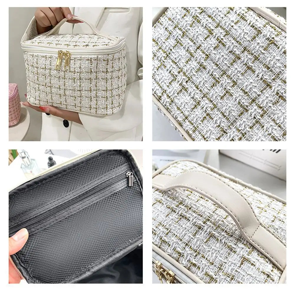 Cosmetics Bag Dual Purpose 2-in-1 Makeup Bag Large Capacity Fashion Travel Portable Cosmetics Bag for Women Men Peaceful Pleasures Health and Wellness