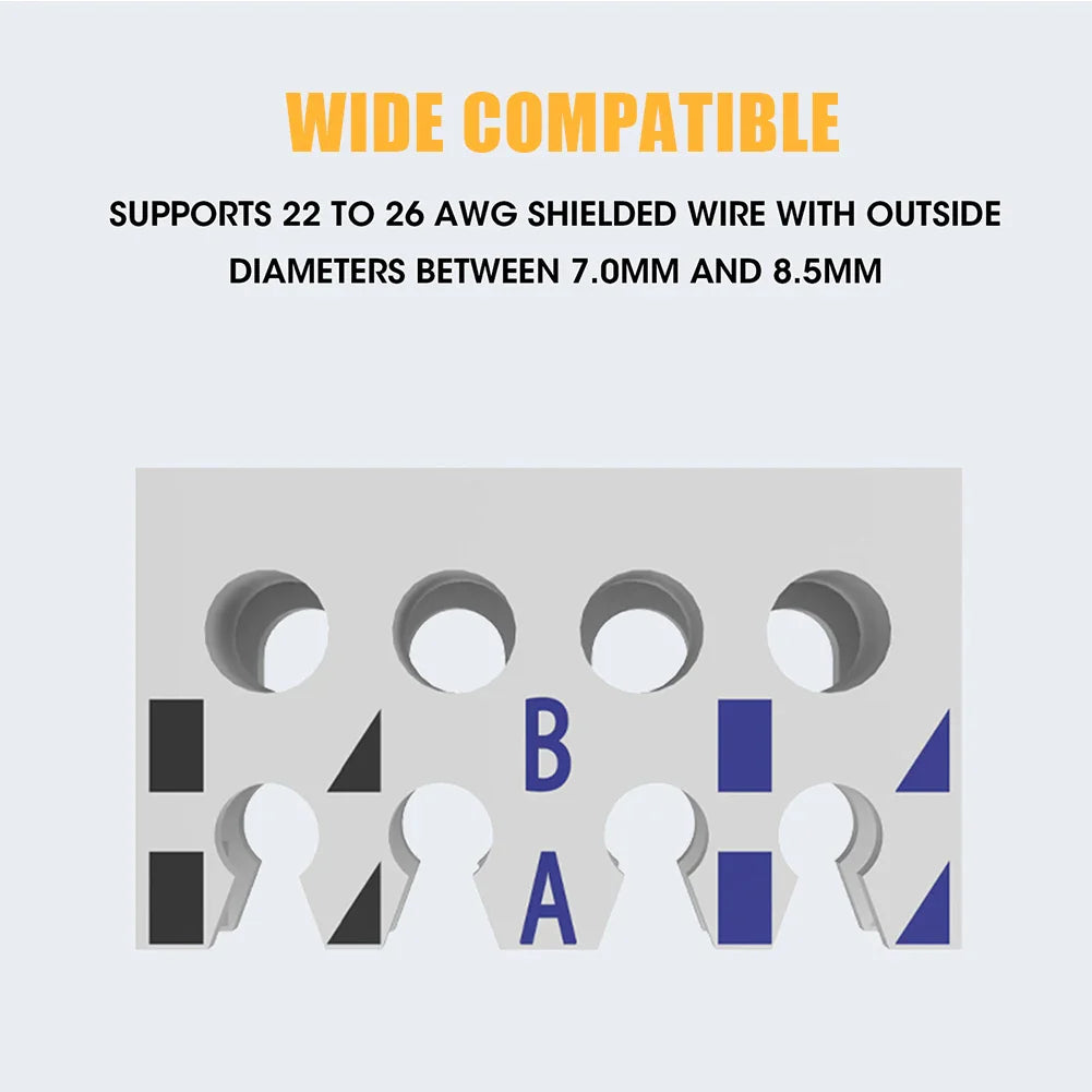 RJ45 Cat8 Tool-Free Metal Plug | 40G 2000MHz LAN Connector