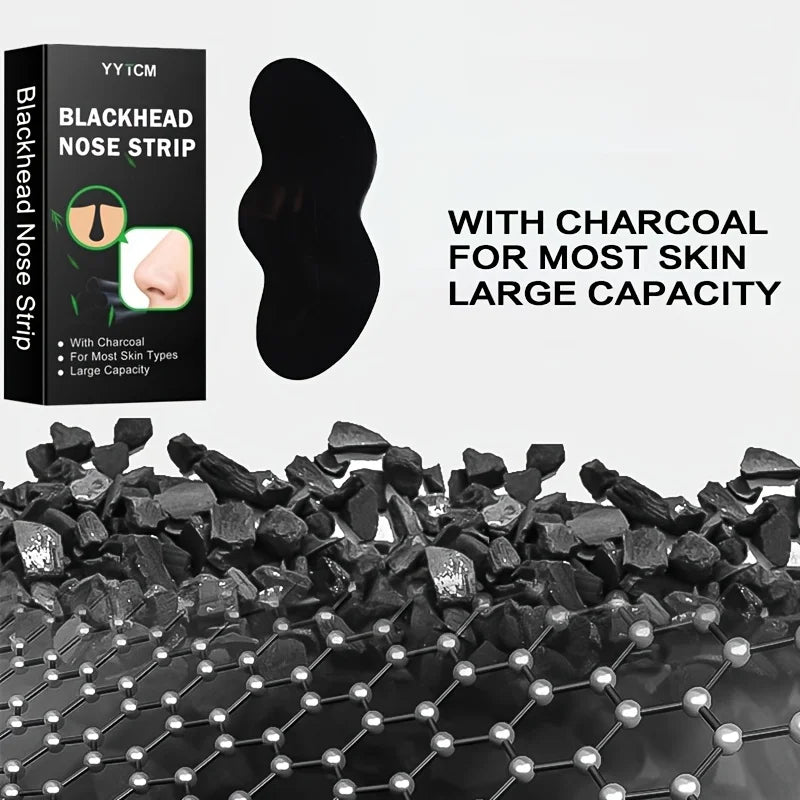 Bamboo Charcoal Blackhead Nose Strips – 30 Pcs | Men & Women