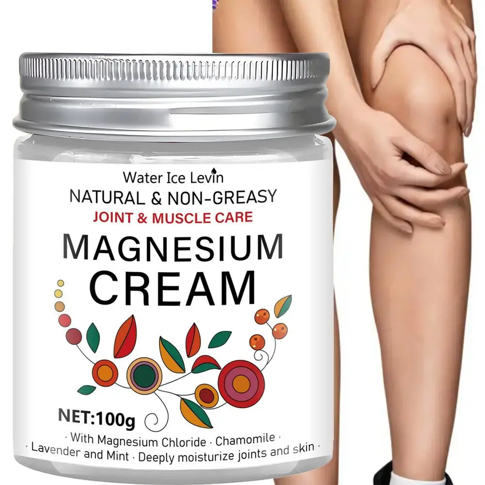 Magnesium Body Butter Cream – 100g Deep Moisturizing Non-Greasy Cream with Chamomile, Lavender & Mint Peaceful Pleasures Health and Wellness