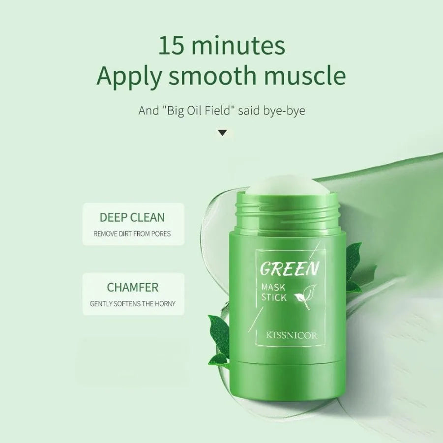 Green Tea Clay Face Mask 40g – Deep Cleansing, Pore Minimizing & Moisturizing Peaceful Pleasures Health and Wellness