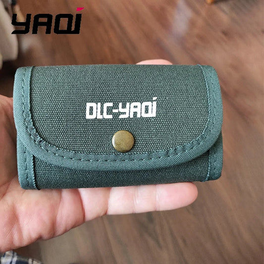 2026 YAQI Men's Travel Bag Pouch Dark Green Safety Razor Shaving Accessories Peaceful Pleasures Health and Wellness