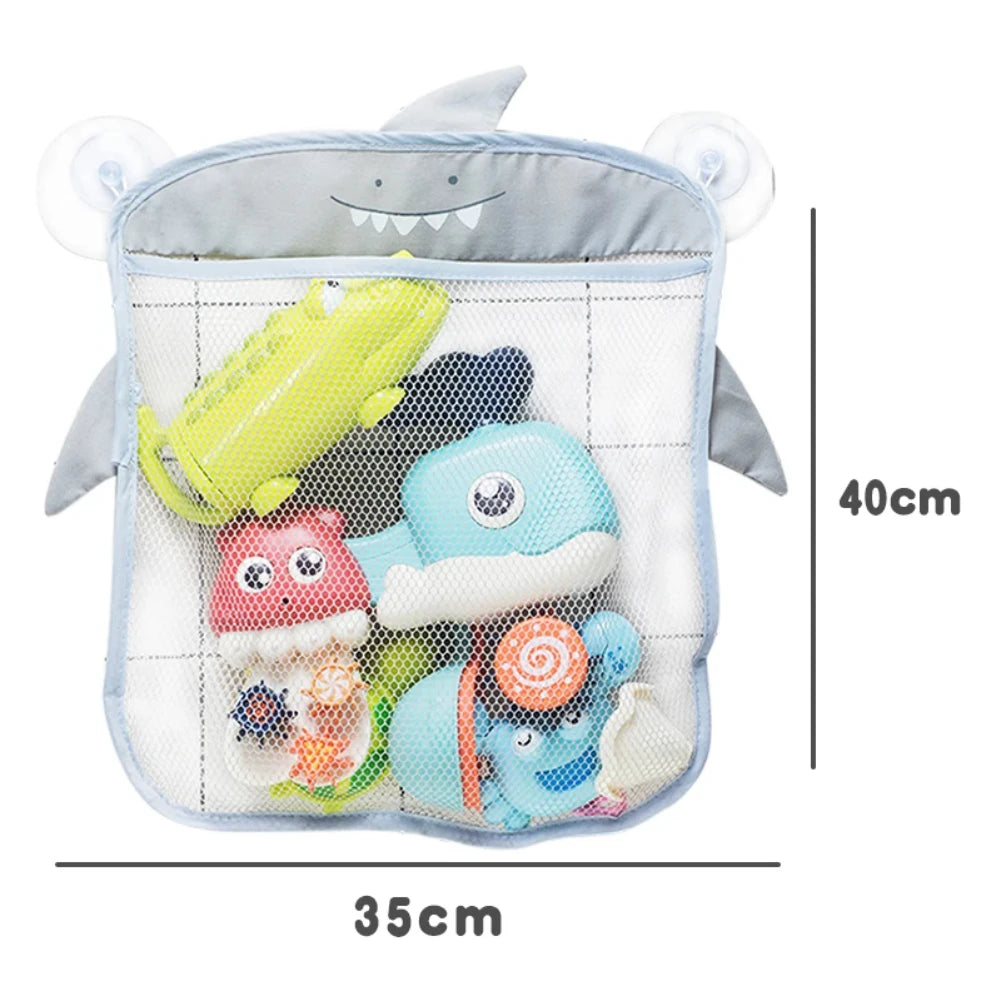 Baby Bath Toy Storage Bag | Mesh Organizer with Suction Cups