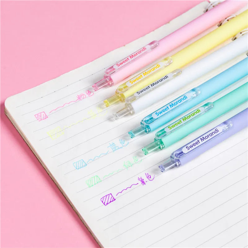 Bview Art Juice Pastel Handbook Pen Highlighter Student Stationery