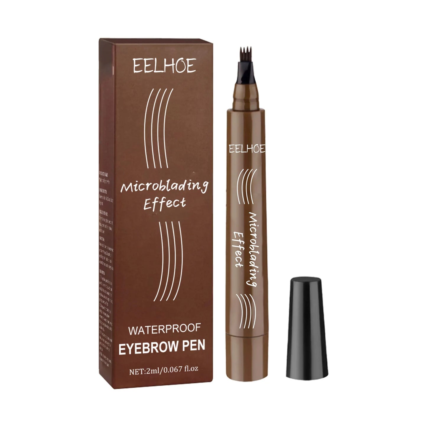 EELHOE 4-Point Microblading Eyebrow Pen | Waterproof, 5 Colors