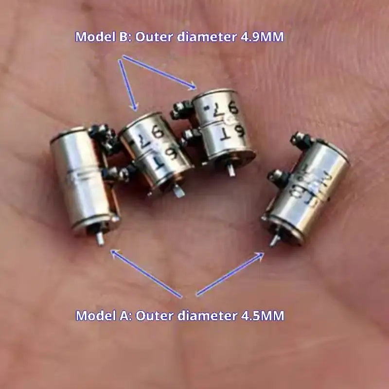 10pcs Miniature 2-Phase 4-Wire Stepper Motors 4.5mm & 4.9mm DIY