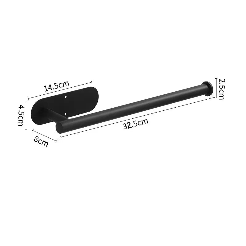Adhesive Toilet Roll Holder | 304 Stainless Steel, No Drill