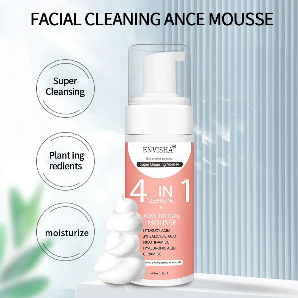 ENVISHA Exfoliating Mousse Peeling Gel – Deep Cleanse & Pore Refining 120ml Face Cleanser Peaceful Pleasures Health and Wellness