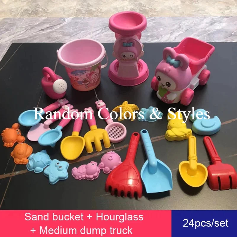 Kids Beach Sand Toys Set – Shovel, Rake & Animal Molds 30PC