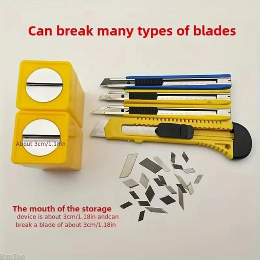 Safe Built in Breaker Utility Craft Knives Cutter Waste Blade Disposal Cases Compact Secure Recycling Tools Blade Storage Boxes Peaceful Pleasures Health and Wellness