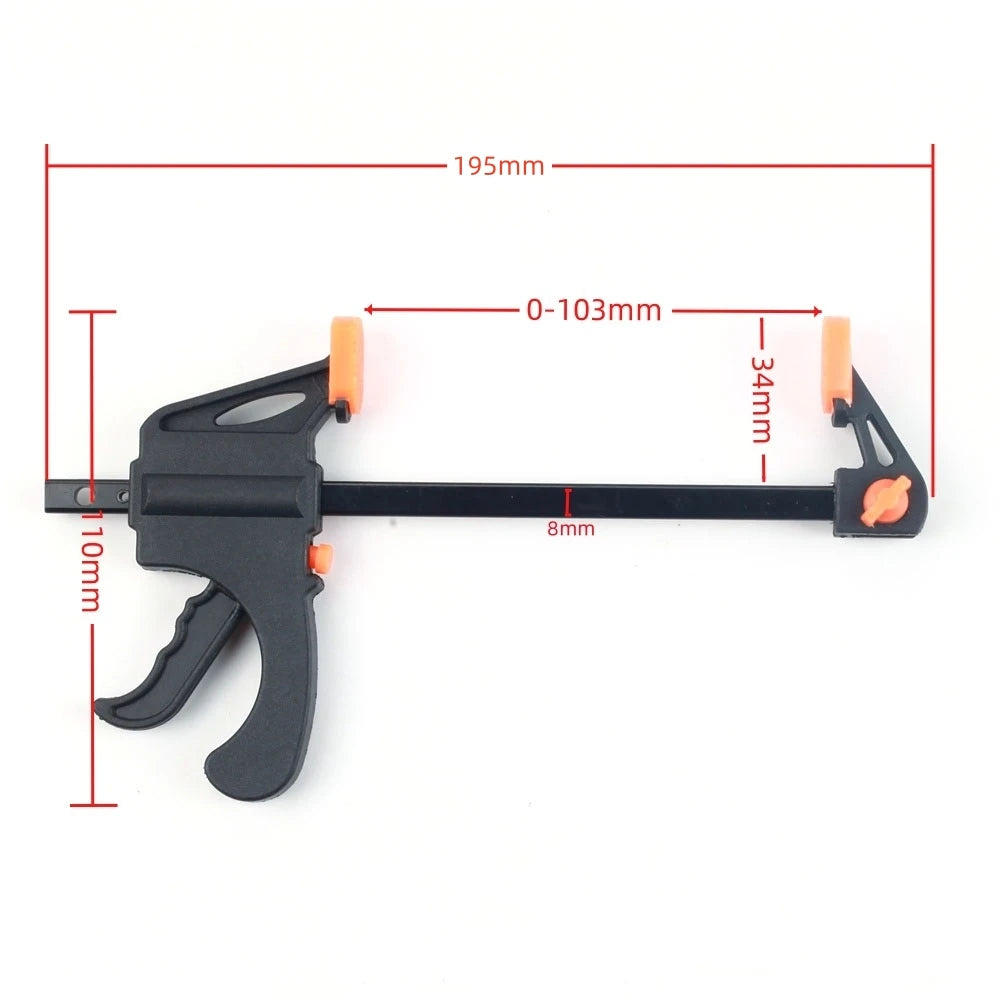 4-Inch F Bar Clamp Set (1/3/5 Pc) | Quick Ratchet Wood Clamp Peaceful Pleasures Health and Wellness