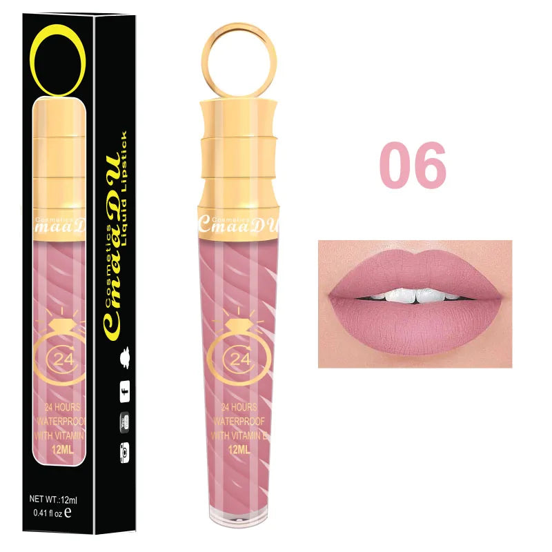 Cmaadu Matte Lip Gloss – Waterproof Long-Lasting Non-Stick