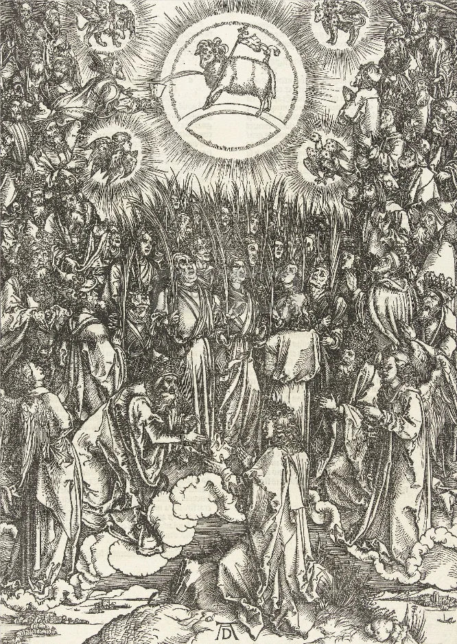 Albrecht Dürer Revelation Canvas Wall Art | B&W Christian Print