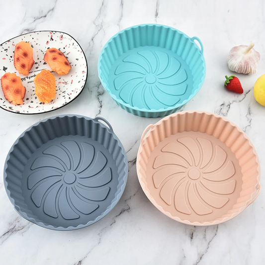 Silicone Air Fryer Basket Liner – Reusable BPA-Free Pan Insert Air Fryer Liner Peaceful Pleasures Health and Wellness