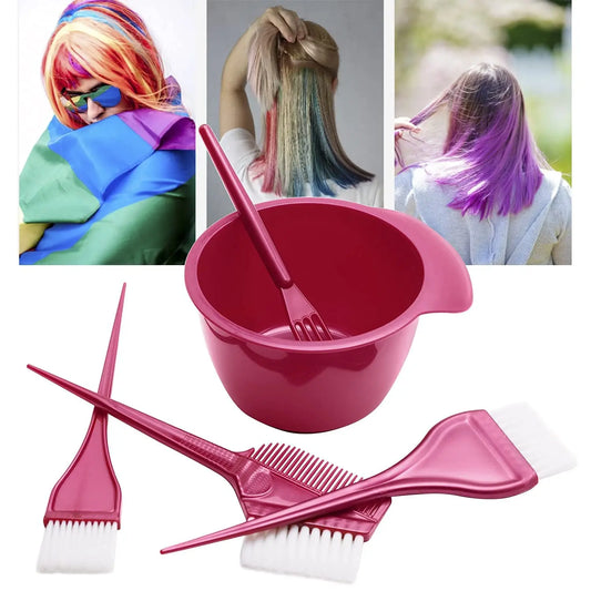 Premium Salon Hair Dye Kit 5PCS Hair Coloring Brush and Bowl Set DIY Hair Dyeing Bleach Barber Hair Color Applicator Tools Peaceful Pleasures Health and Wellness