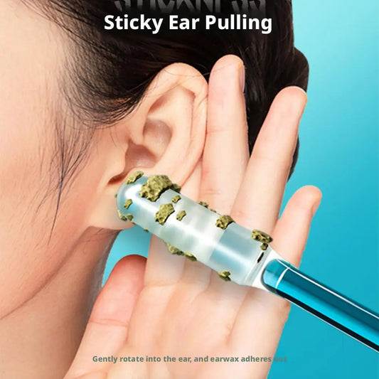 Adhesive Earwax Removal Tool – 24pc Sticky Ear Pick Kit Ear Cleaning Tool Peaceful Pleasures Health and Wellness