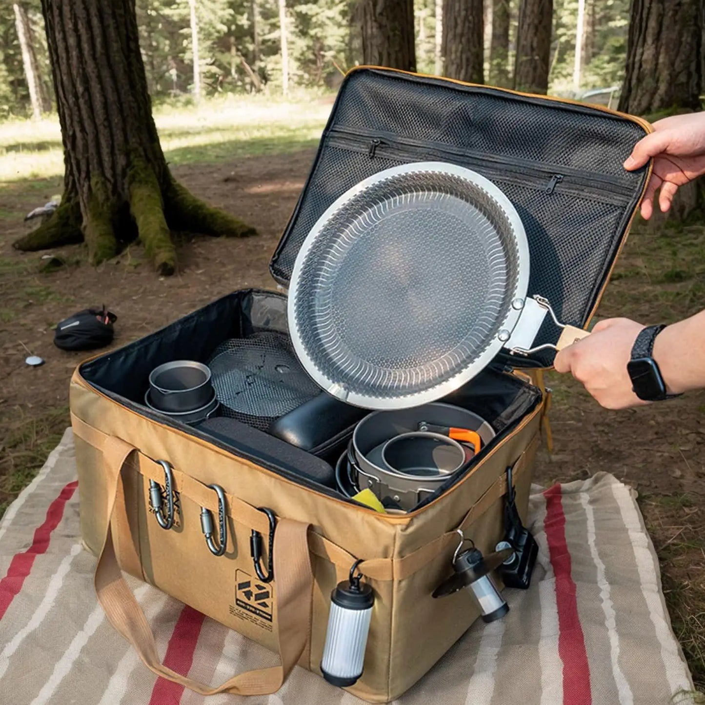 30L Foldable Camping Storage Bag | Waterproof Gear Organizer
