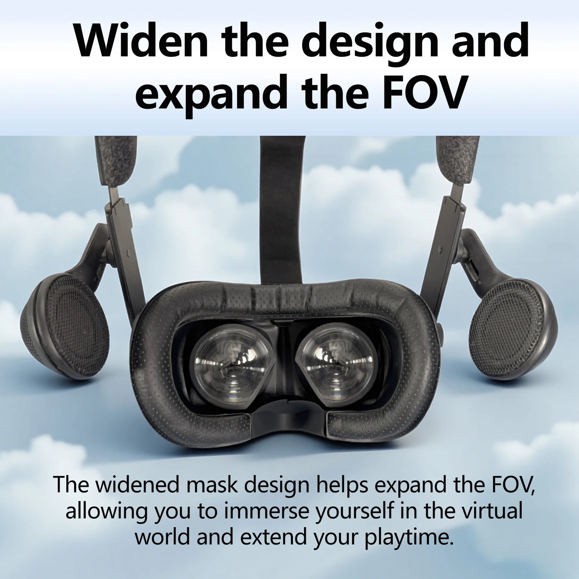 Magnetic Attraction For Valve Index Magnetic Widening PU Leather Mask Replacement Stand Light-Blocking Nose Pad VR Accessories Peaceful Pleasures Health and Wellness