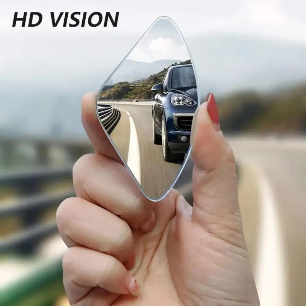 2pcs Car Mirror Wide Angle Car Blind Spot Mirrors 360° Adjustable Auxiliary Rearview Mirrors HD Frameless Small Round Mirror Peaceful Pleasures Health and Wellness