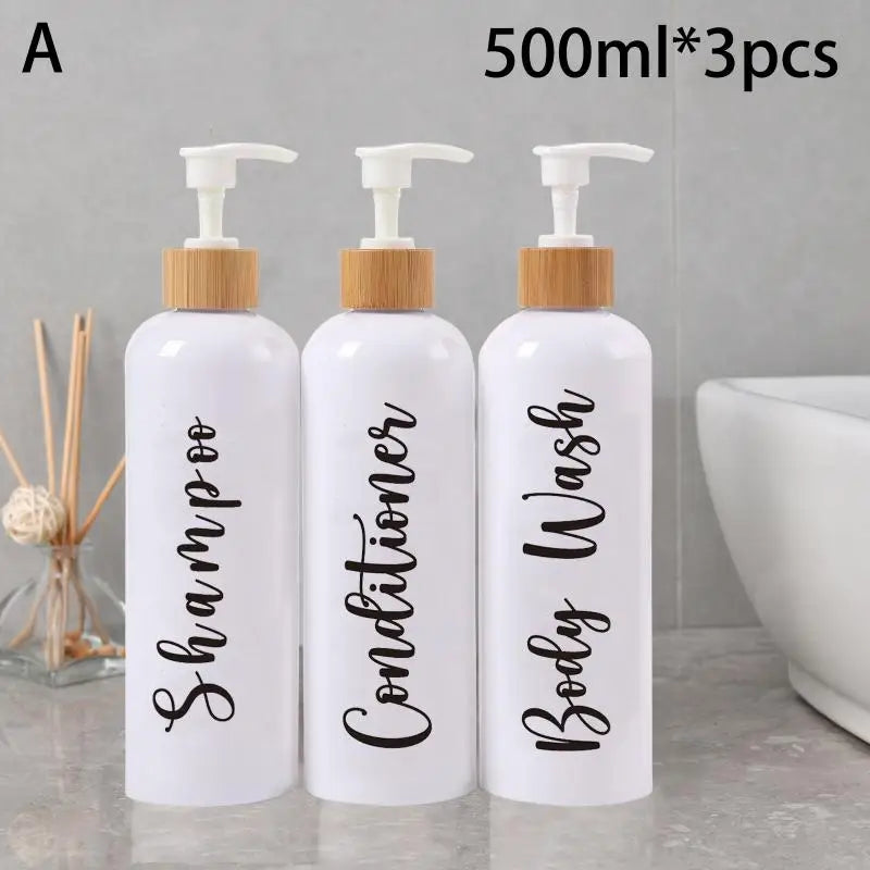 3-Piece Refillable Soap & Lotion Dispenser Set | Bathroom