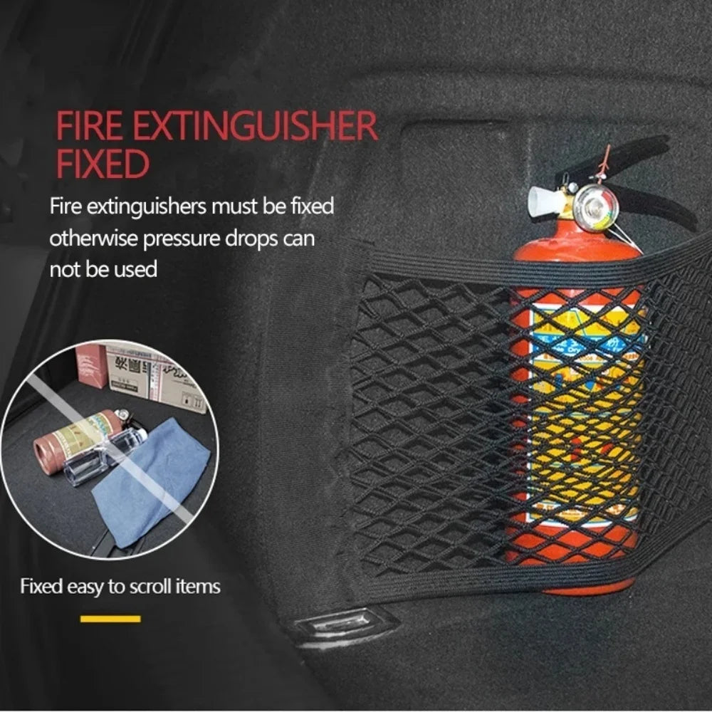 Car Seat Back Elastic Mesh Net Organizer – 5 Sizes