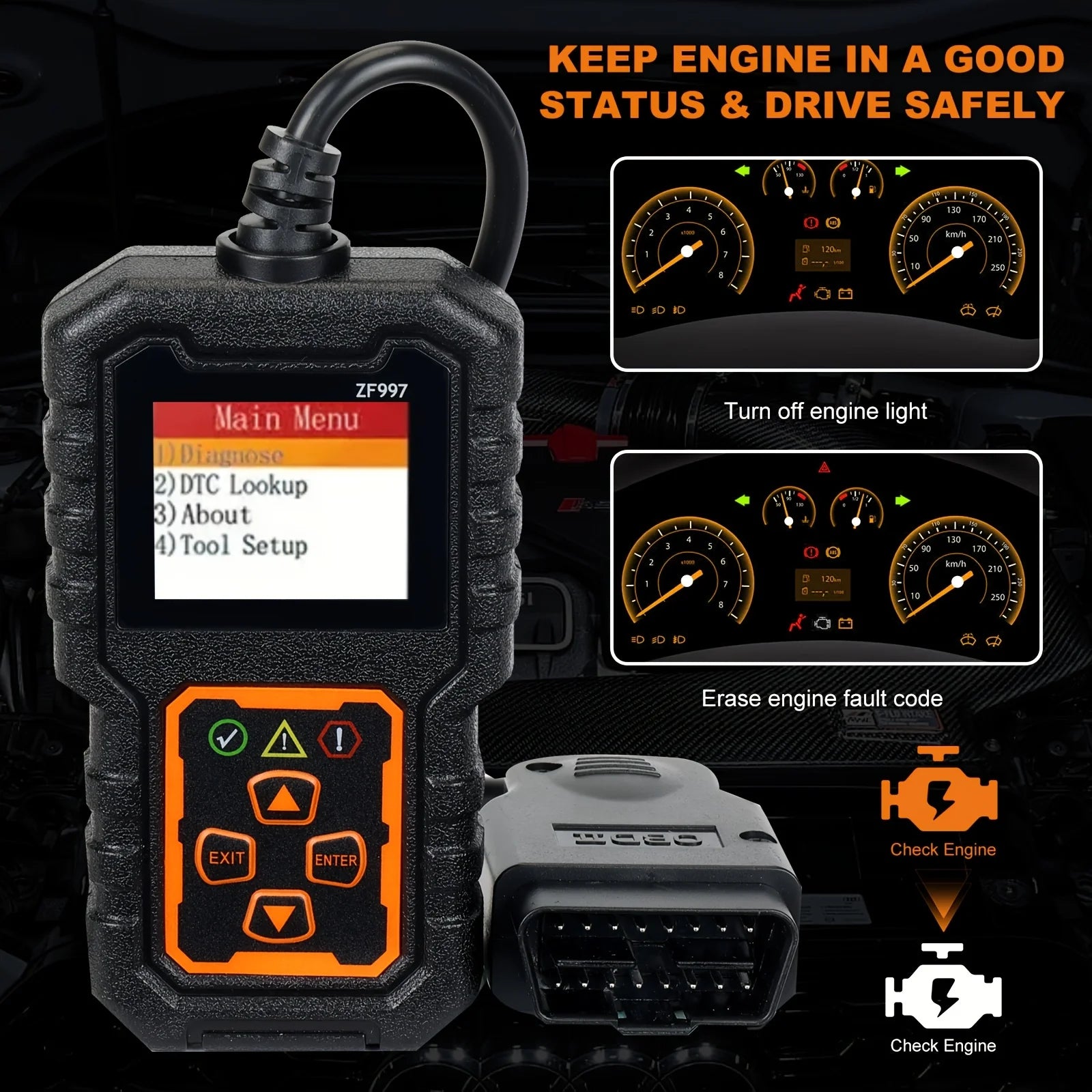OBD2 Scanner – Engine Fault Code Reader for 1996+ Vehicles Peaceful Pleasures Health and Wellness