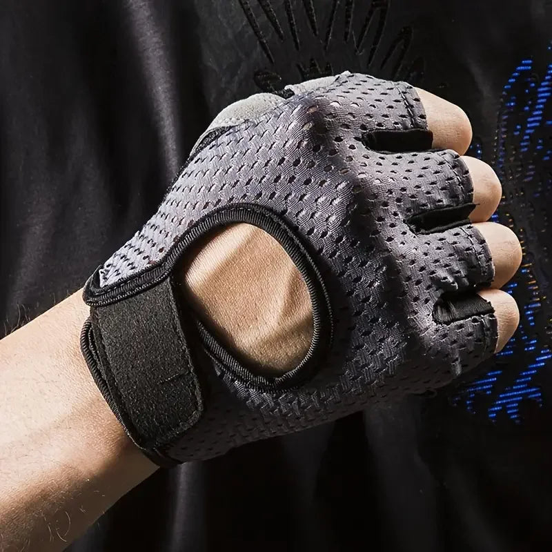 1Pair Non-Slip Cycling Gloves, Hollow Out Breathable Half Finger Gloves Butterfly Mesh For Riding ,Gym Fitness,Yoga Men& Women Peaceful Pleasures Health and Wellness